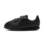 Baskets enfant en cuir noir