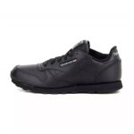 Baskets enfant en cuir noir