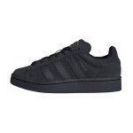 Baskets enfant en cuir noir, gris