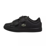 Baskets enfant en cuir noir, vert