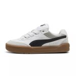 Baskets enfant en daim blanc, noir