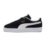 Baskets enfant en daim noir / blanc