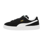 Baskets enfant en daim noir, blanc