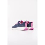 Baskets enfant fille en cuir bleu c4268