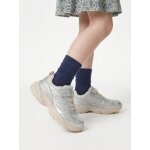 Baskets enfant fille � scratch argent�