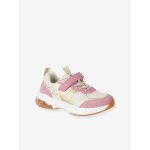 Baskets enfant fille � scratchs et �lastiqu�es lot rose
