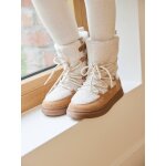 Baskets enfant fille synthtique fourres camel