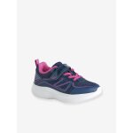 Baskets enfant fille textile � scratch violet