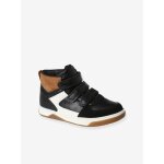 Baskets enfant garon montantes  scratchs noir