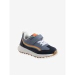 Baskets enfant gar�on synth�tique � scratchs lot bleu