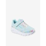 Baskets enfant uno lite heart craze skechers bleu clair
