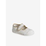 Baskets fantaisie scratches bb beige imprim