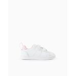 Baskets avec fermeture  scratch blanc