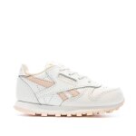 Baskets fille classic leather rose