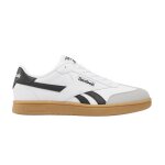 Basket fille en cuir blanc, noir