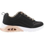 Baskets fille � lacets leopard noir blk