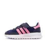 Baskets fille run 70s bleu