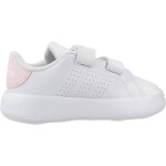 Baskets fille � scratch blanc white