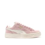 Baskets fille suede xl � lacets rose