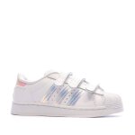Baskets fille superstar blanc