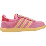 Baskets fille en textile � scratch tennis rose pink