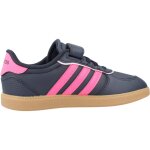 Basket fille en textile style tennis velcro bleu