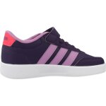 Basket fille en textile style tennis velcro violet ciraup