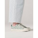 Baskets fille en toile fantaisie vert imprim�