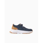 Baskets flyknit � lacets bleu fonc�