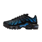 Baskets gar�on confortable noir, cristal bleu