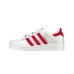 Baskets gar�on en cuir blanc