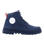 Baskets gar�on en cuir fourr�es confort et chaleur bleu