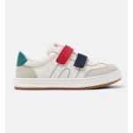 Baskets gar�on cuir runner four blanc beige