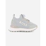 Baskets gar�on a lacets gris