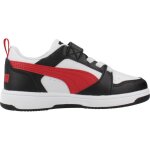 Basket gar�on mod�le puma rebound v6 lo ac + ps noir white