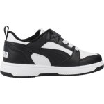 Basket gar�on mod�le puma rebound v6 lo ac + ps noir white