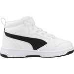 Basket gar�on mod�le rebound v6 mid ac + ps blanc white