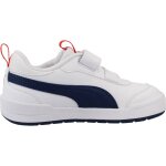 Basket gar�on � scratchs blanc bleu