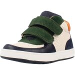 Basket gar�on en textile bleu jaune