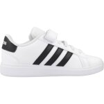 Basket gar�on en textile court classique velc blanc white
