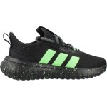 Basket gar�on en textile running l�ger lacets noir black