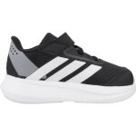 Baskets gar�on en textile � scratch running noir black