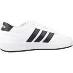 Basket gar�on en textile style tennis lacets blanc white