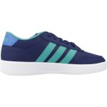 Basket gar�on en textile style tennis lacets bleu blue