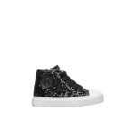 Baskets hautes en tissu avec pailletes ylfas. noir -