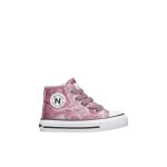Baskets hautes en tissu ylfas. rose poudr -