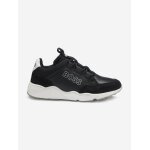 Basket avec logo et finitions en similicuir noir
