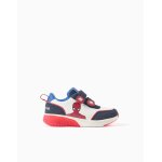 Baskets lumineuses avec imprim� spider - man bleu fonc�