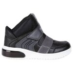 Baskets montantes  scratch velours noir