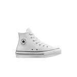 Baskets montantes compens�es ctas lift hi confort et style junior unisexe blanc